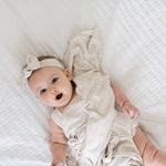 Knit Headband Bow - Oat