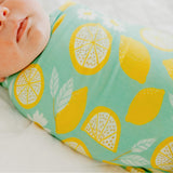 Knit Swaddle Blanket - Lemon