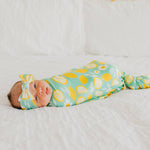 Knit Swaddle Blanket - Lemon