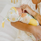 Knit Swaddle Blanket - Rose