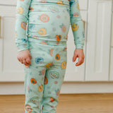 2pc Long Sleeve Pajama Set - Sesame Street Retro Floral