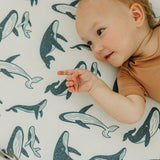 Premium Knit Fitted Crib Sheet - Cove