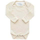Rib Knit Long Sleeve Bodysuit - Moonstone