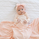 Newborn Knotted Gown - Blush