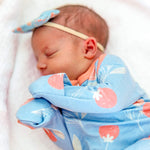 Newborn Knotted Gown - Clementine