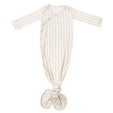 Newborn Knotted Gown - Coastal