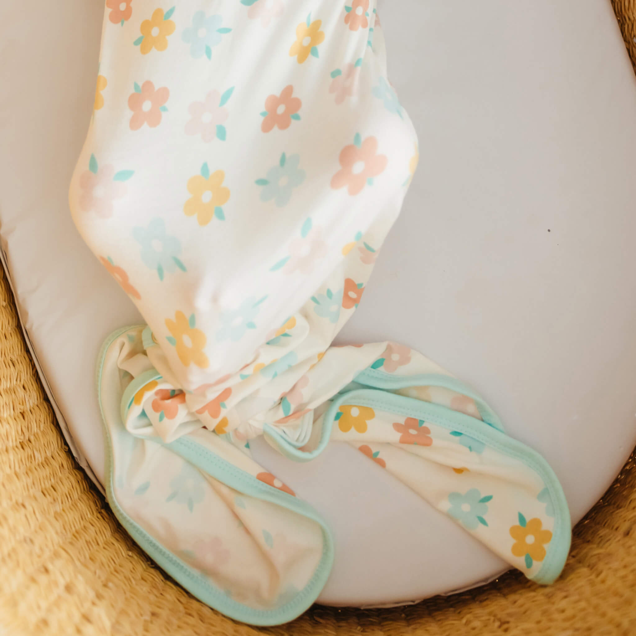 Newborn Knotted Gown - Daisy