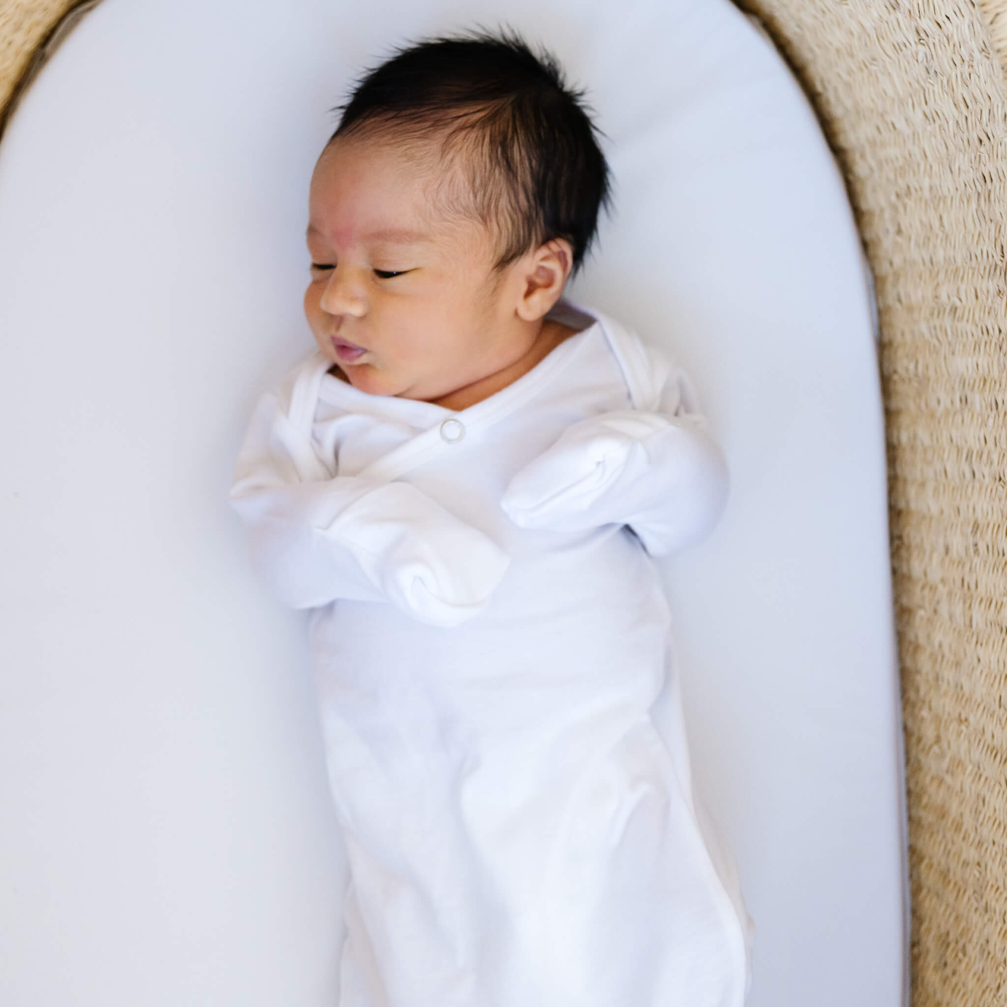 Newborn Knotted Gown - Dove