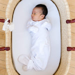 Newborn Knotted Gown - Dove