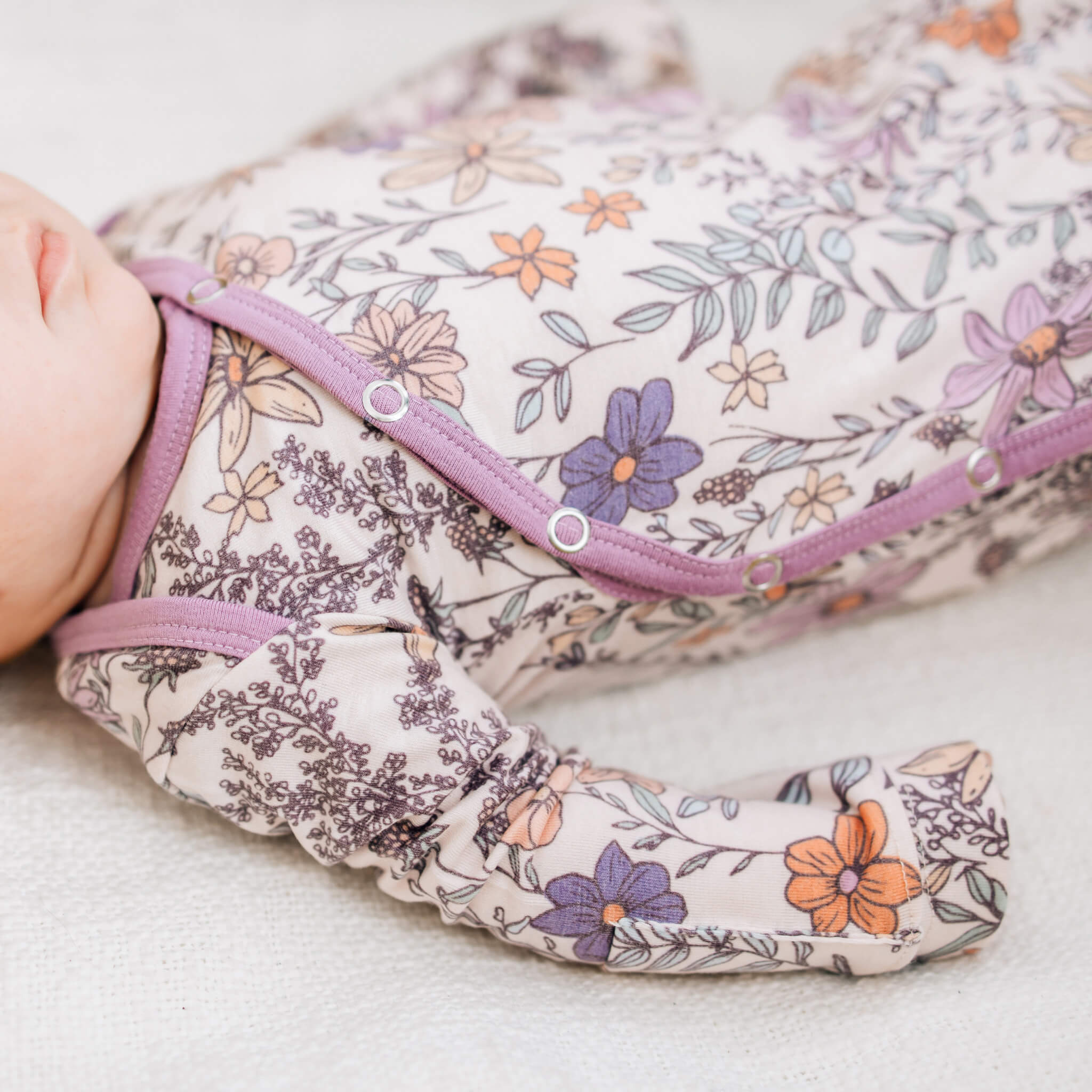 Newborn Knotted Gown - Flora