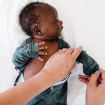 Newborn Knotted Gown - Hunter