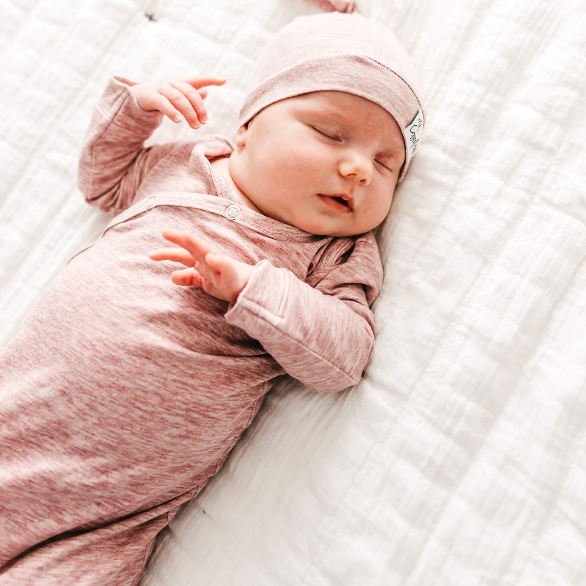 Newborn Knotted Gown - Maeve