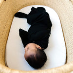 Newborn Knotted Gown - Midnight