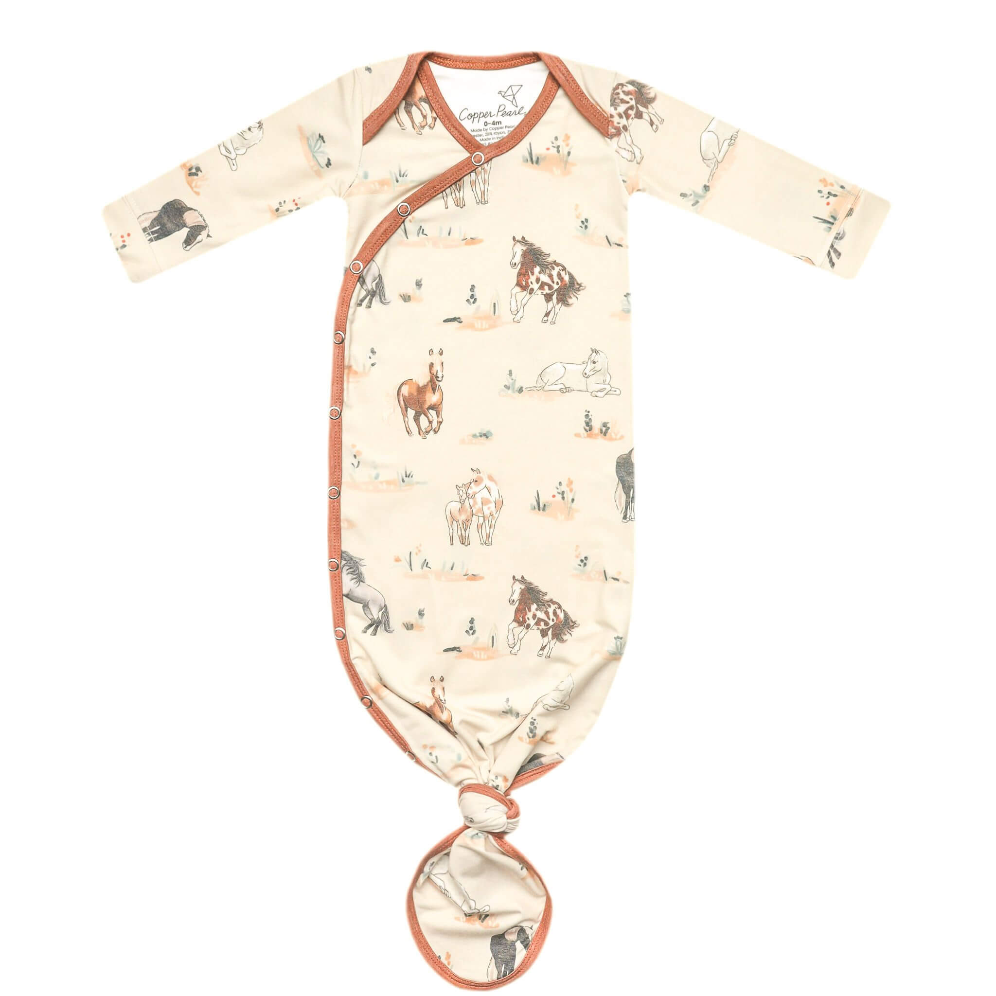 Newborn Knotted Gown - Montana