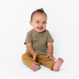 Cotton Pocket Tee - Dark Olive