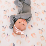 Premium Knit Fitted Crib Sheet - Caroline