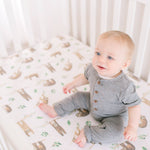 Premium Knit Fitted Crib Sheet - Noah