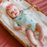 Short Sleeve Bodysuit - Sesame Street Retro Floral