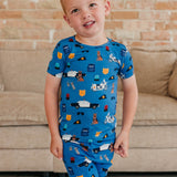 Bamboo 2pc Short Sleeve Pajamas with Pants - Police Officer