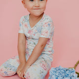 2pc Short Sleeve Pajamas with Pants - Genevieve