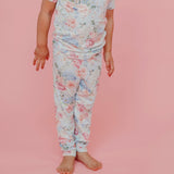 2pc Short Sleeve Pajamas with Pants - Genevieve
