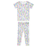 2pc Short Sleeve Pajamas with Pants - Josie