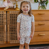2pc Short Sleeve Pajama Set - Minnie Mouse's Bowquet
