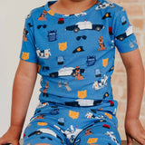 Bamboo 2pc Short Sleeve Pajama Set - Police Officer