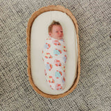 Knit Swaddle Blanket - Elmo Heart Candies