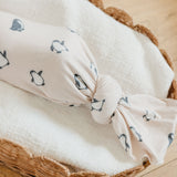 Knit Swaddle Blanket - Penguins