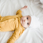 Top Knot Hat - Dove