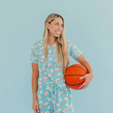 Women's Short Sleeve Pajamas - Slam Dunk