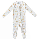 Zip-Up Footie Pajama - Chip