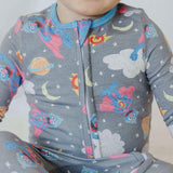 Zip-Up Footie Pajama - Super Grover