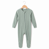 Bamboo Pointelle Footie - Briar