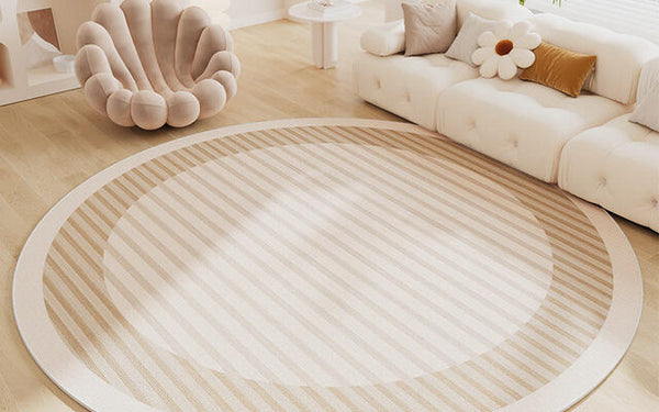 Woven cotton or wool area rug