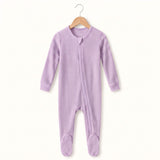 Bamboo Waffle Footie - Lily