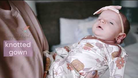 Newborn Knotted Gown - Clara