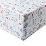 Premium Knit Fitted Crib Sheet - Trout
