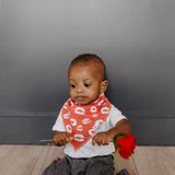4 Pack Baby Bandana Bibs - Crush